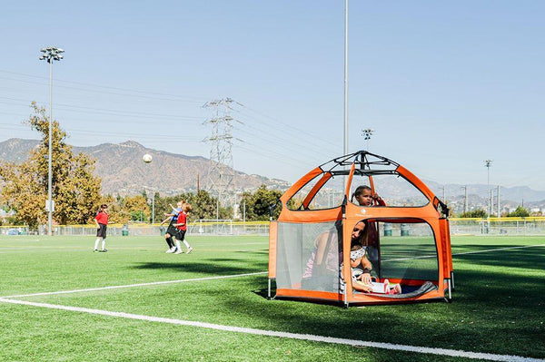 The Perfect Play Yard for Soccer Moms